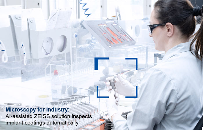 It couldn’t be simpler. AI-assisted ZEISS solution inspects implant coatings automatically.