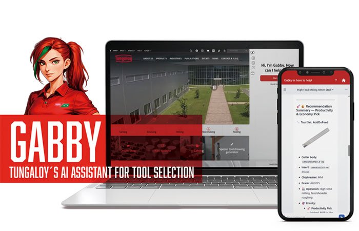 Tungaloy Launches ‘Gabby’ – AI Assistant Simplifies Cutting Tool Selection for Machining Professionals Tungaloy Launches ‘Gabby’ – AI Assistant Simplifies Cutting Tool Selection for Machining Professionals